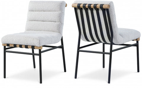 Ryna Boucle' Fabric Dining Chair set of 2