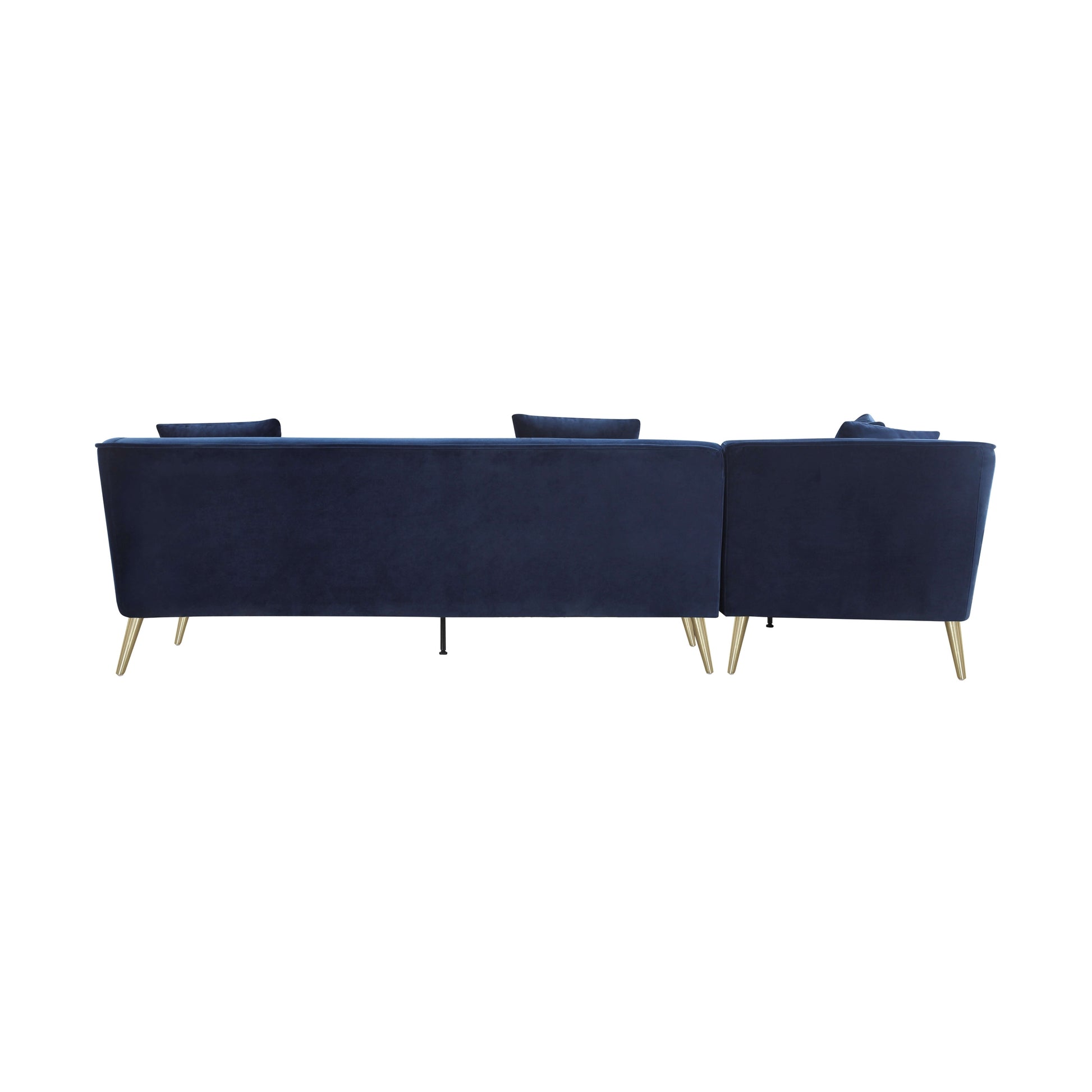 Maja Velvet Sectional - Royal Blue (5350002753689)