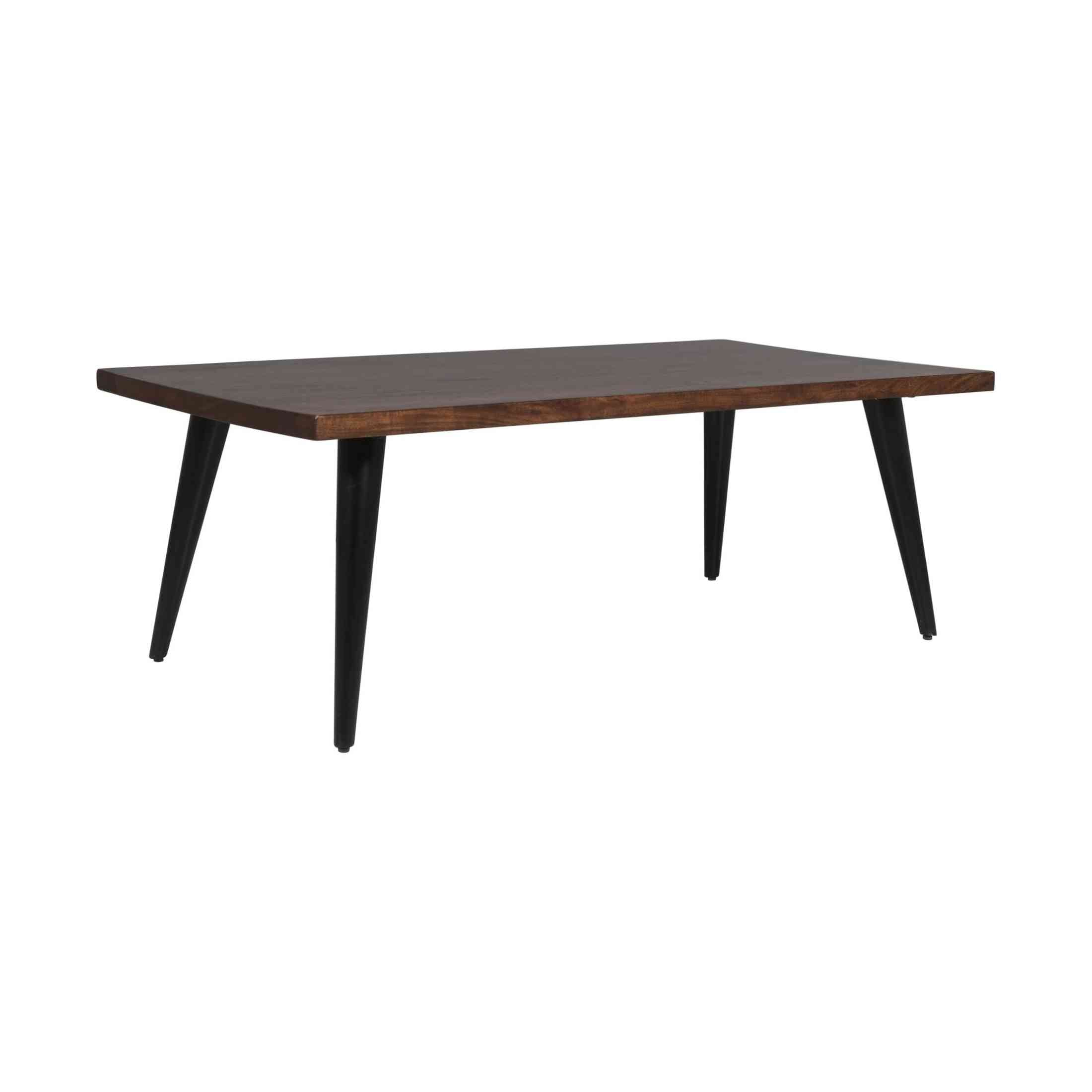 Prelude Coffee Table Rectangular Solid Acacia Wood Walnut