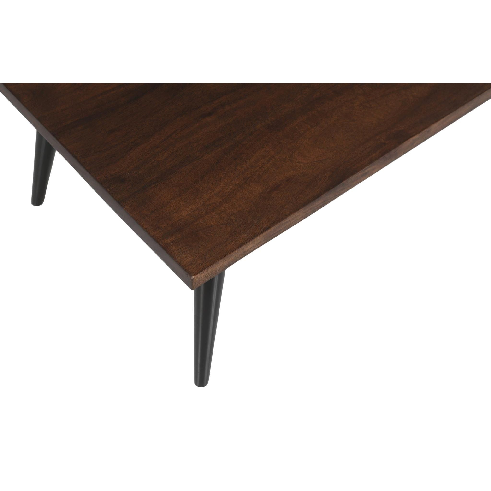 Prelude Coffee Table Rectangular Solid Acacia Wood Walnut