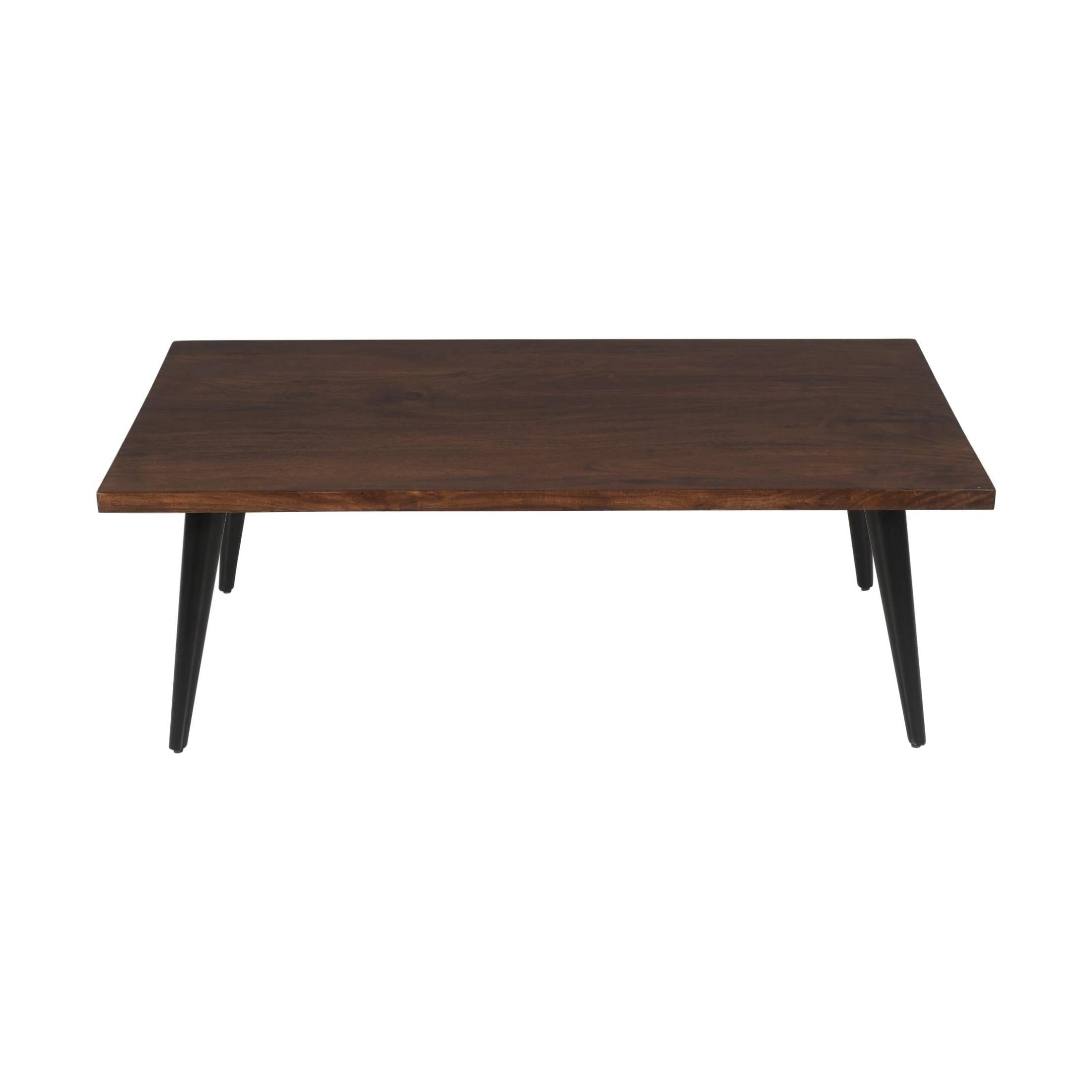 Prelude Coffee Table Rectangular Solid Acacia Wood Walnut