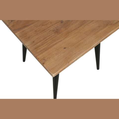 Prelude Solid Acacia Square End Table - Suede