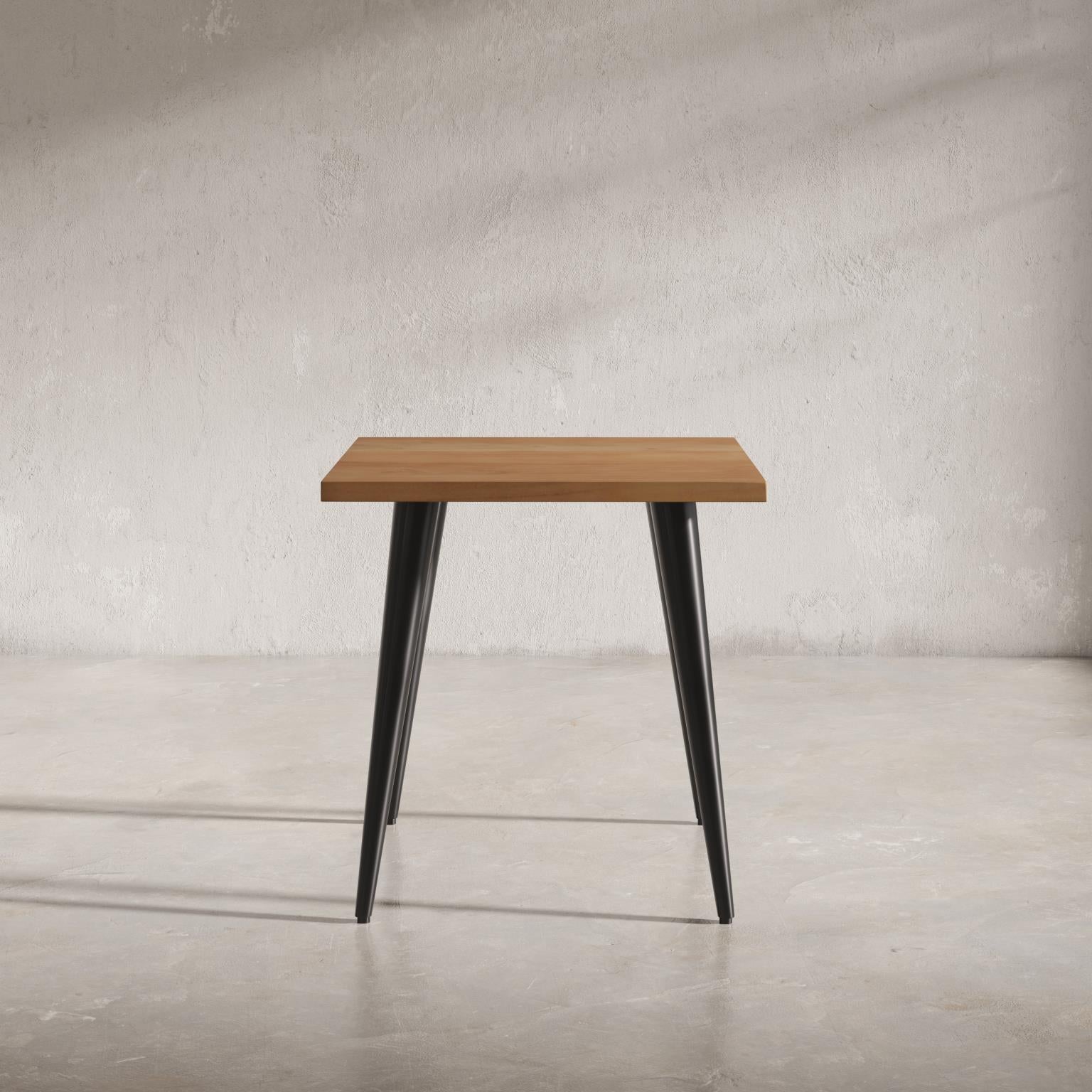 Prelude Solid Acacia Square End Table - Suede