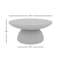 Circularity Round Cocktail Table Dimensions