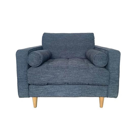 GEORGIA CLUB CHAIR - NAVY CHARCOAL