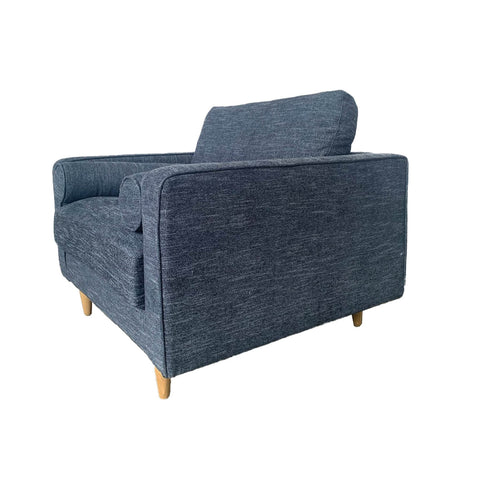GEORGIA CLUB CHAIR - NAVY CHARCOAL