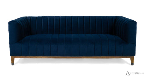 FLOOR MODEL Dolce Apartment Sofa - Velvet Royal Blue