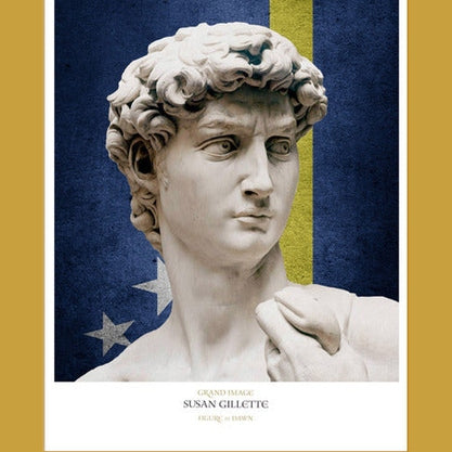 Noble Set of 3 Alloy Matt - Golden Frame Wall Art