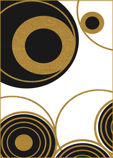 Gatsby Set of 3 Alloy Matt - Golden Frame Wall Art