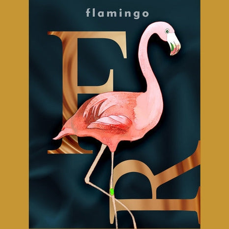 Pink Harmony Set of 3 Alloy Matt - Golden Frame Wall Art
