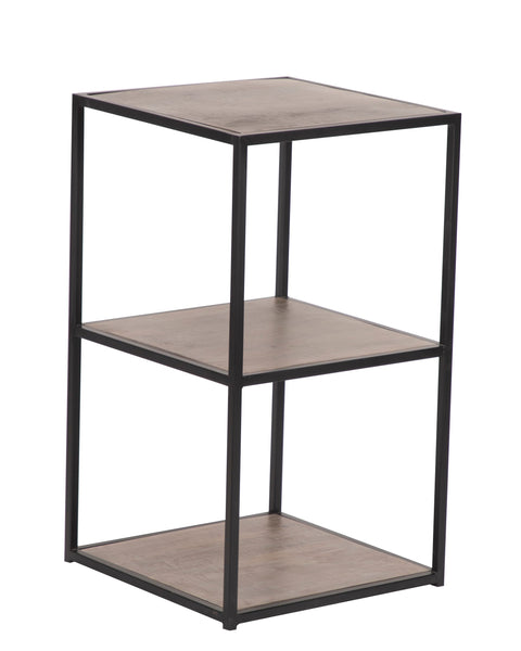 Side Table With 3 Shelves