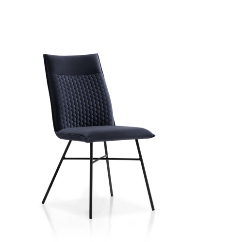 Chanel Dining Chair - Dark Blue Velvet