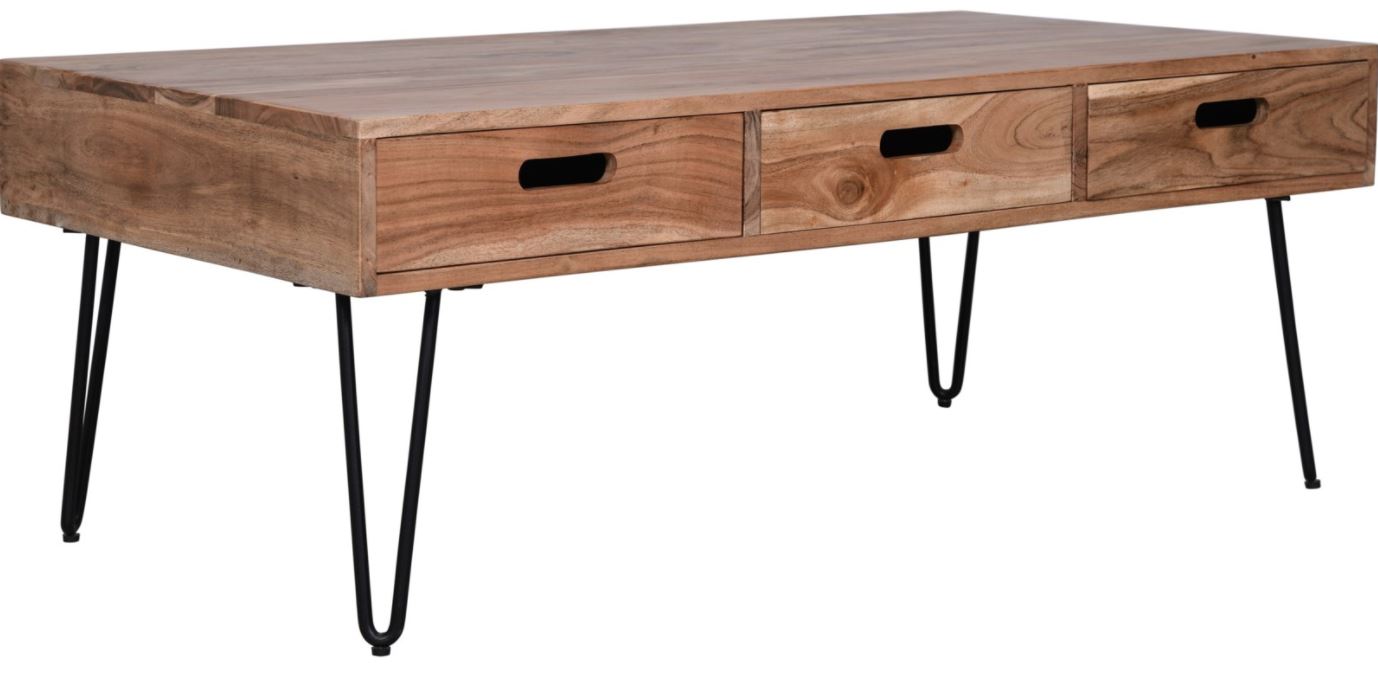 FLOOR MODEL Rollins 3 Drawer Coffee Table