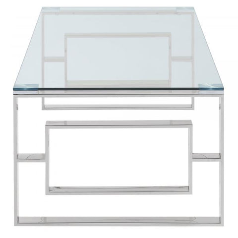 Eros Coffee Table in Silver