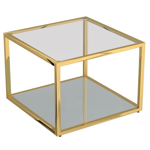 Casini 3pc Small Coffee Table Set in Gold