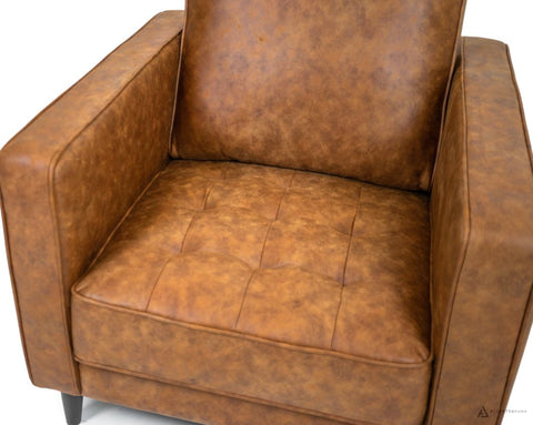 Ryder Mid Century Tufted Chair - SF203 BROWN