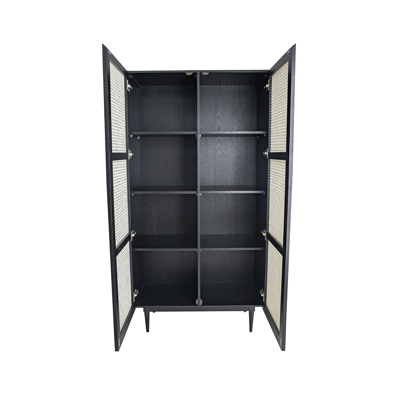 CANE BOOKCASE WITH FULL DOORS AccentsHome