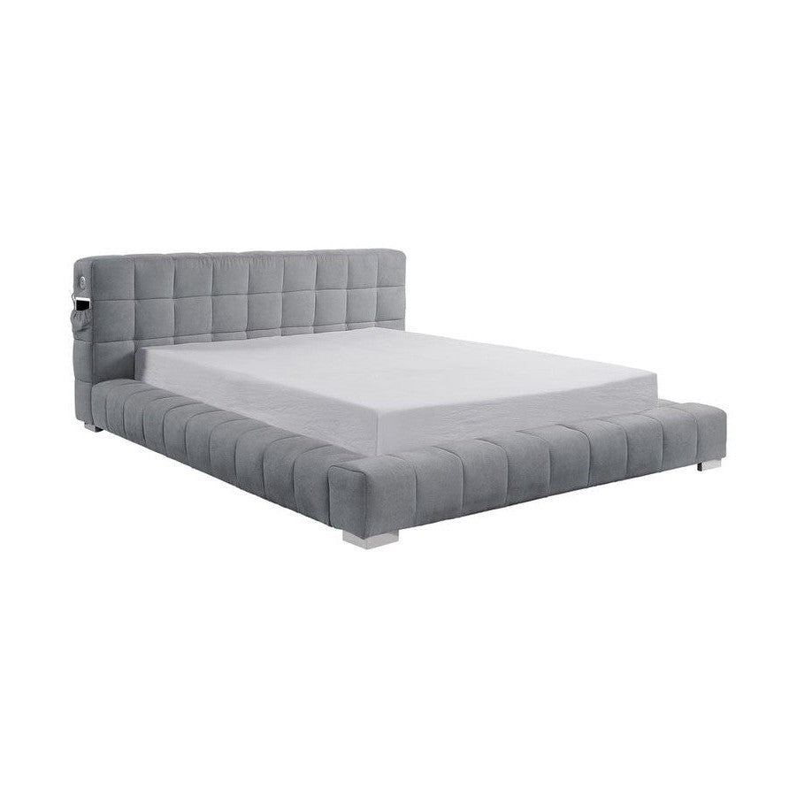 Mc Call - Platform Bed - Grey