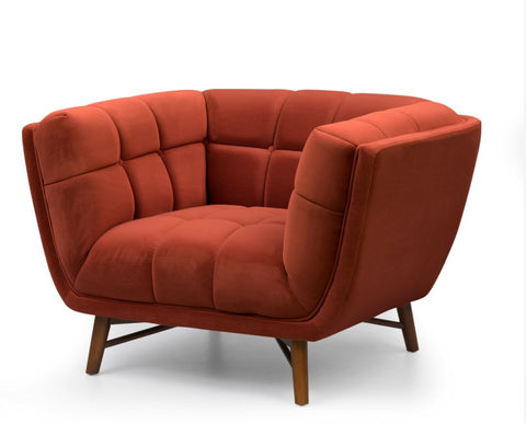 Kitsilano Accent Chair - Velvet Rust #66