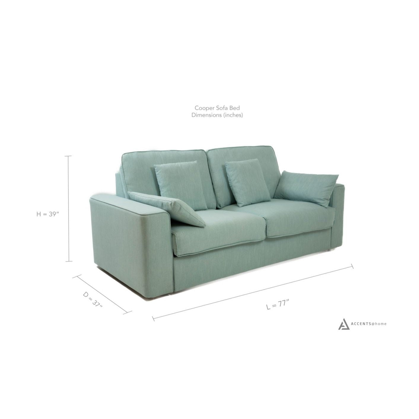 Cooper Transformer Sofa Bed - Light Green