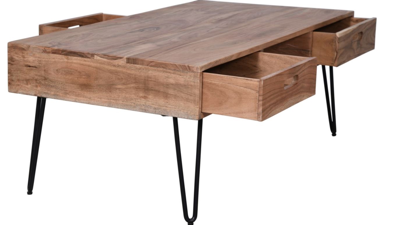 FLOOR MODEL Rollins 3 Drawer Coffee Table