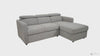 Renato Sleeper Sectional - Right Chaise - Grey by Accents At Home