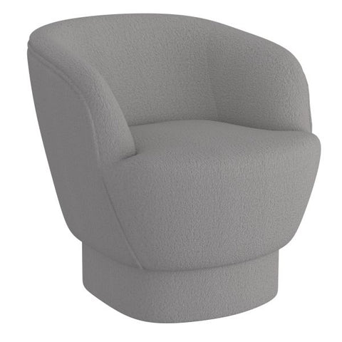 Cuddle Accent Chair in Grey Boucle