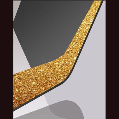 Fusion Set of 3 Alloy Matt - Black Frame Wall Art
