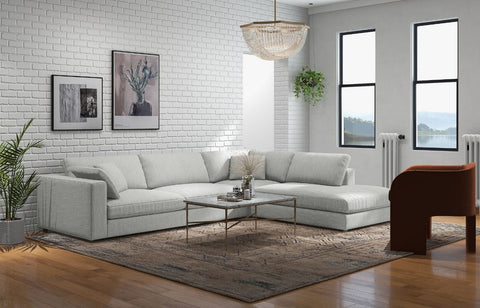 Joelle Sectional - Right Chaise - Axel Grey by Accents At Home