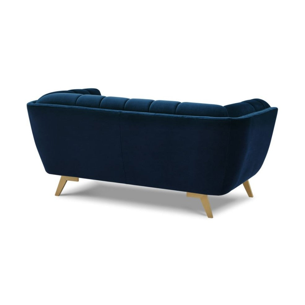 Yaletown Mid Century Loveseat - Dark Blue