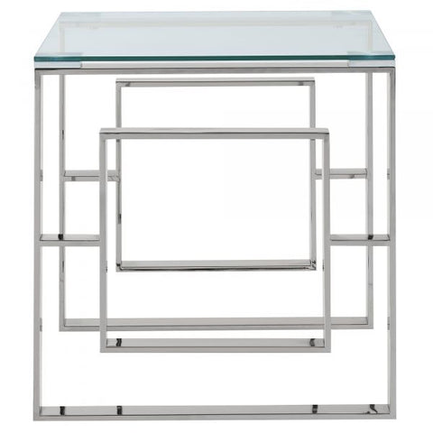 Eros Accent Table in Silver