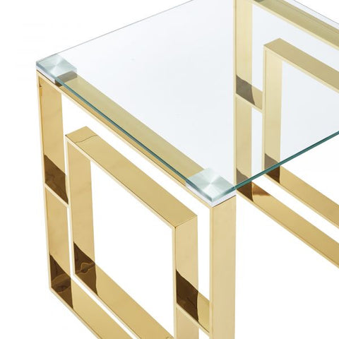 Eros Accent Table in Gold