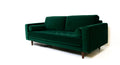 emerald green velvet sofa