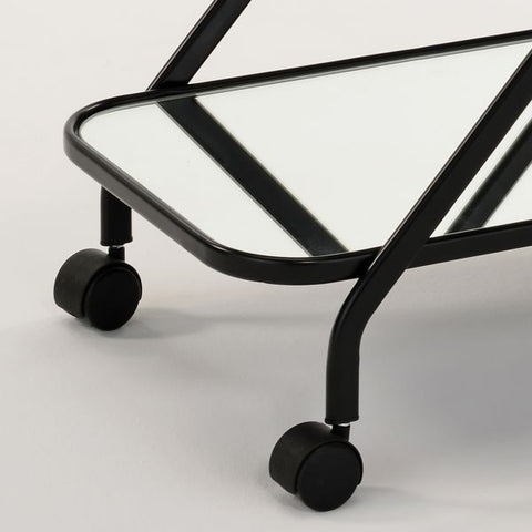 Oriso 2-Tier Bar Cart in Black