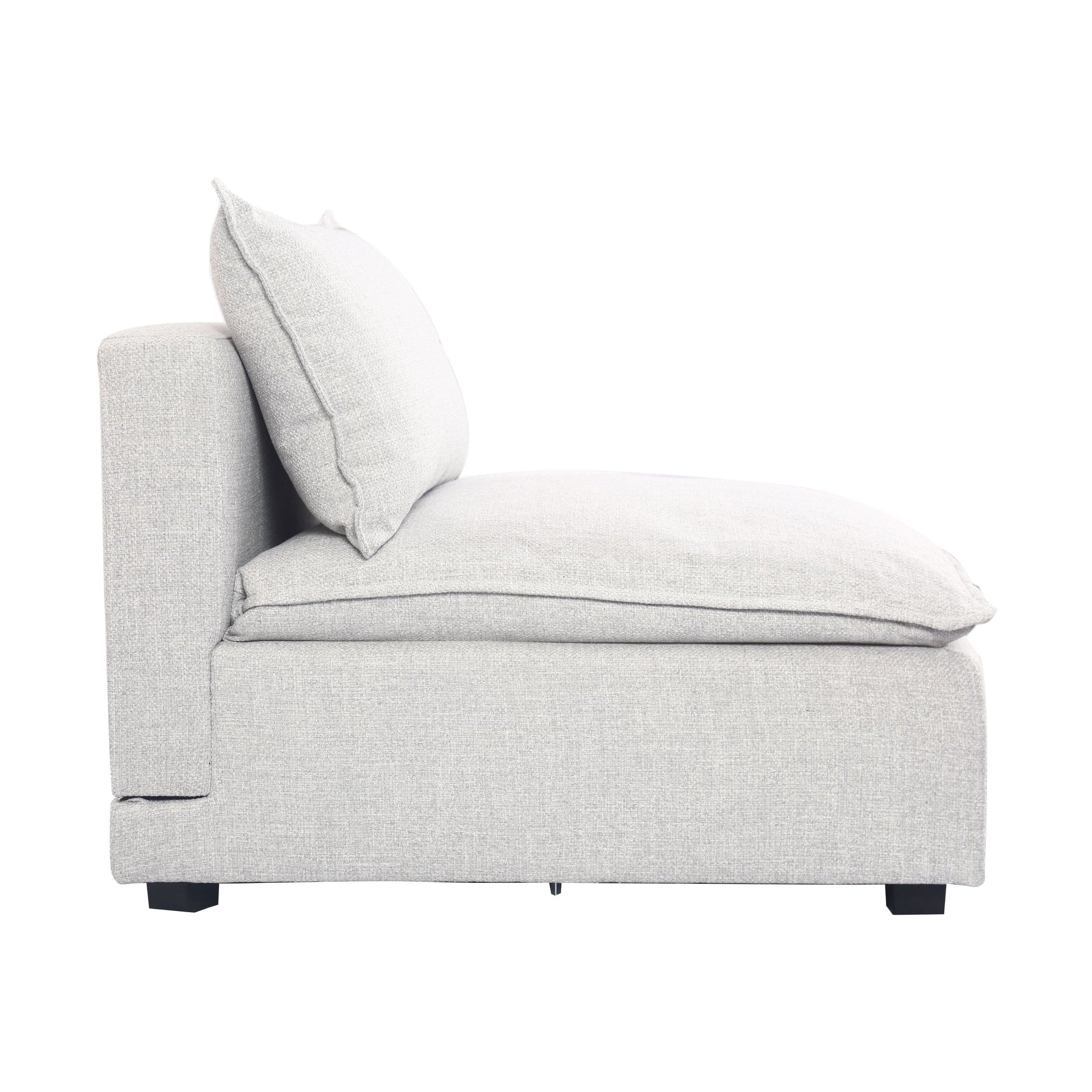 Marliss Armless Chair - Vinci Ice