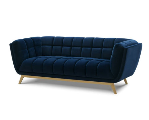 Yaletown Mid Century Sofa - Dark Blue