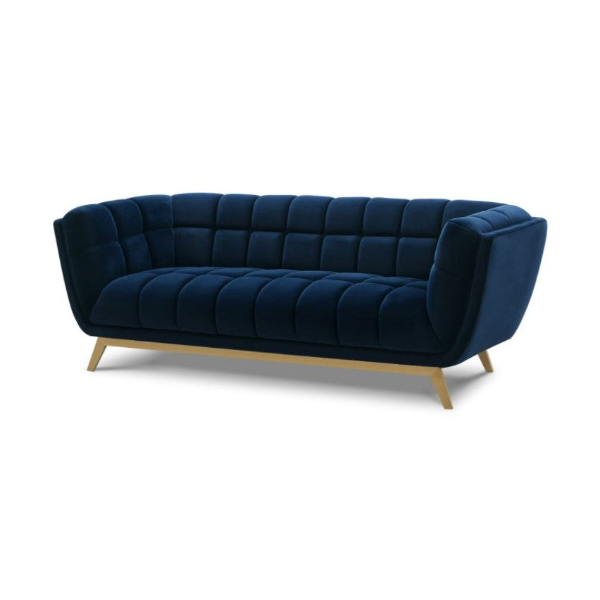 Yaletown Mid Century Sofa - Dark Blue