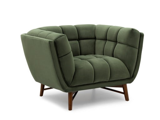 Kitsilano Accent Chair - Velvet Forest Green