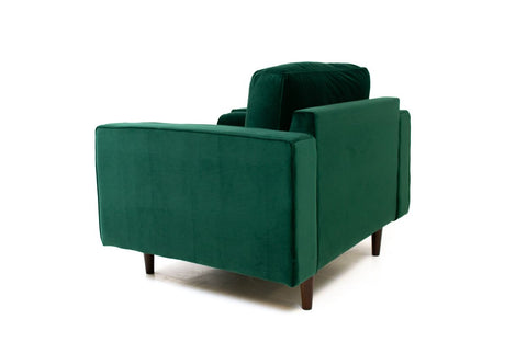 Robbie Velvet Chair - Emerald Green