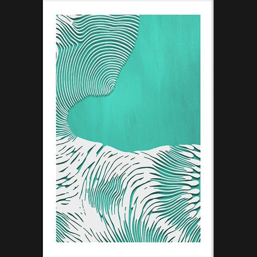 Tofino Set of 5 Alloy Matt - Black Frame Wall Art
