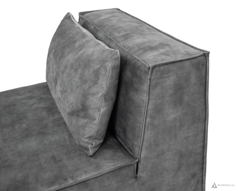 Ken Armless Chair - Velvet Decent 30