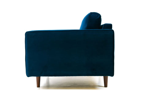 Robbie Velvet Chair - Midnight Blue