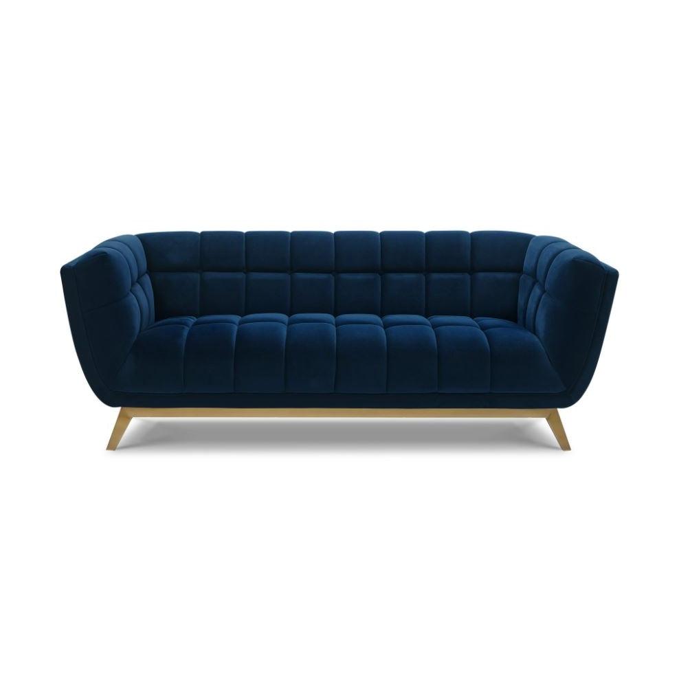 Yaletown Mid Century Sofa - Dark Blue