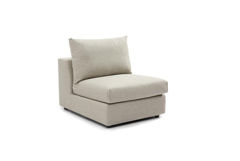 Gino Modular Fabric Armless Chair