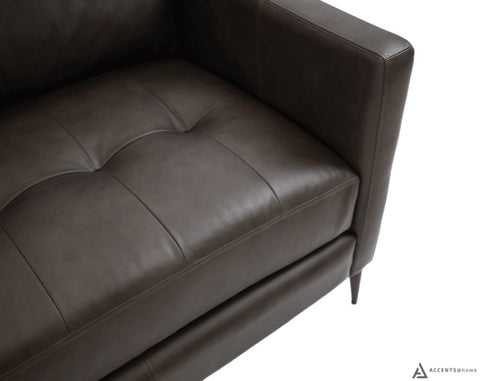 Vista Leather Sofa - Montana Charcoal