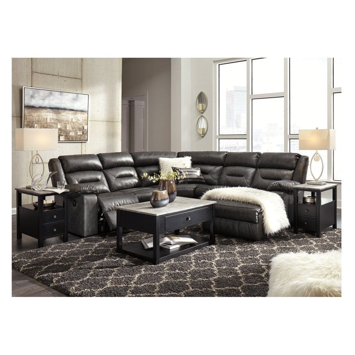 Floor Model Ezmonei Chairside End Table
