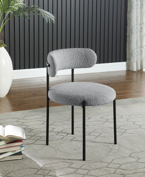 Ronda Dining Chair in Boucle Fabric