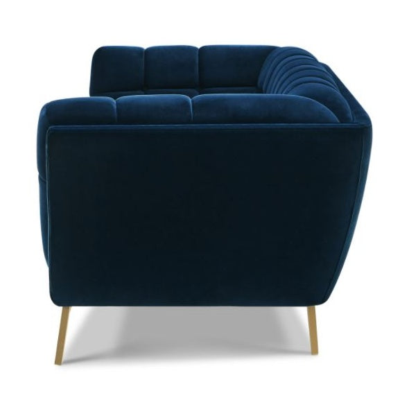 Yaletown Mid Century Loveseat - Dark Blue