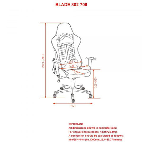 Blade Home Office Chair in Red