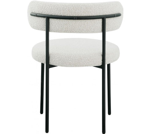 Ronda Dining Chair Boucle Fabric cream backview